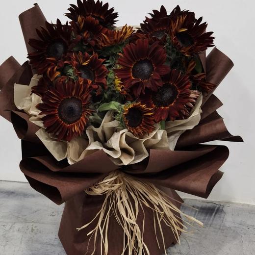 《油画》 油画向日葵暗黑系复古色花束（需要提前5天预定） 商品图1