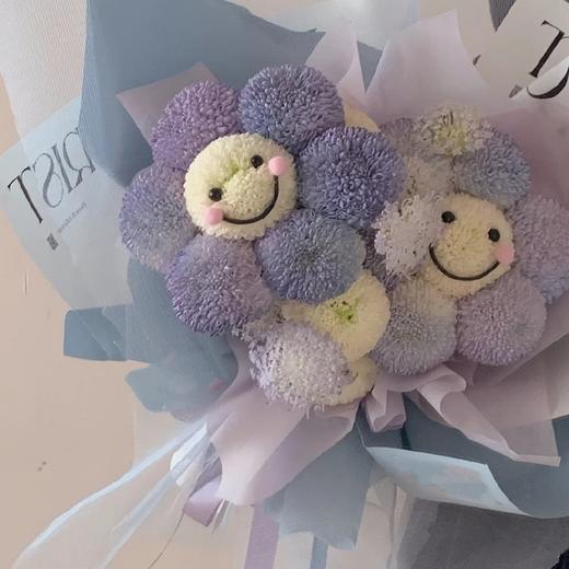 《小可爱》乒乓菊紫色花束 商品图2