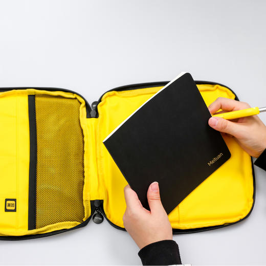 美团黄系列办公文具收纳套装 商品图4