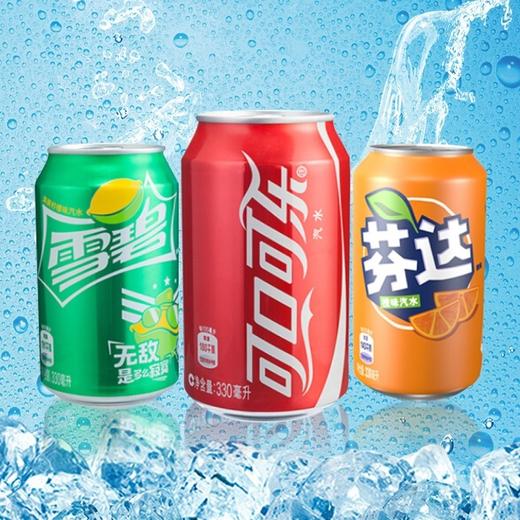 可口可乐芬达雪碧碳酸饮料罐装330ml24听全城配送到家 商品图0