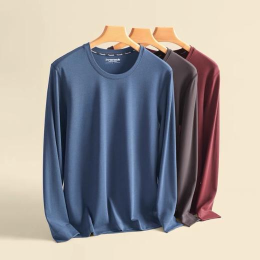 三针发热纤维温暖轻盈圆领男内衣5812 商品图0