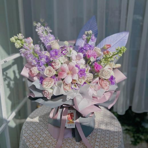 《紫色梦境》高级大飞燕郁金香花紫色系束 商品图4