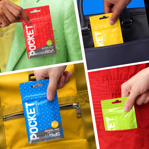 TENGA Pocket口袋式飞机杯 日本进口便携一次性口袋软胶男自慰器男士情趣成人用品 商品图1