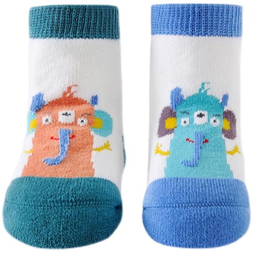 英氏-寝具类（冬）E1厚袜2双装白蓝11CM 商品图4