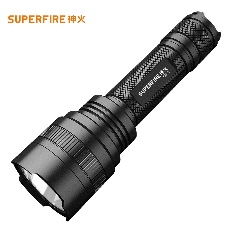 SUPERFIRE神火C8-G手电筒强光远射USB充电长续航家用户外便携迷你手电
