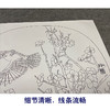 【有步骤、大彩图】郑玲玲工笔画白描底稿小品《戴胜迎春图》梅花戴胜鸟初学者临摹花鸟线稿ZL72 商品缩略图4