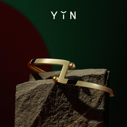 「一」太极一生二点线手镯 商品图12