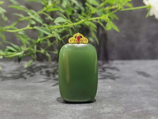 【御珠宫坊】金镶碧玉无事牌 商品图6