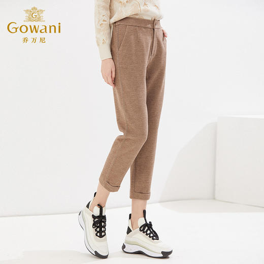 乔万尼秋冬新品加厚休闲裤弹力百搭长裤EI4F580 商品图3