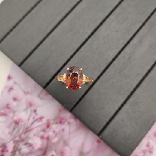 18K镶嵌碧玺戒指 商品图1