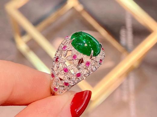 18K镶嵌祖母绿戒指 商品图1