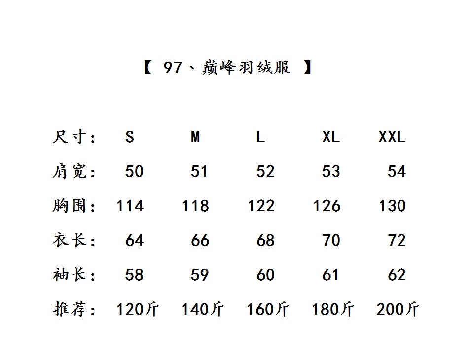 点此购买 北面男款鹅绒97巅峰连帽羽绒服 bs206698