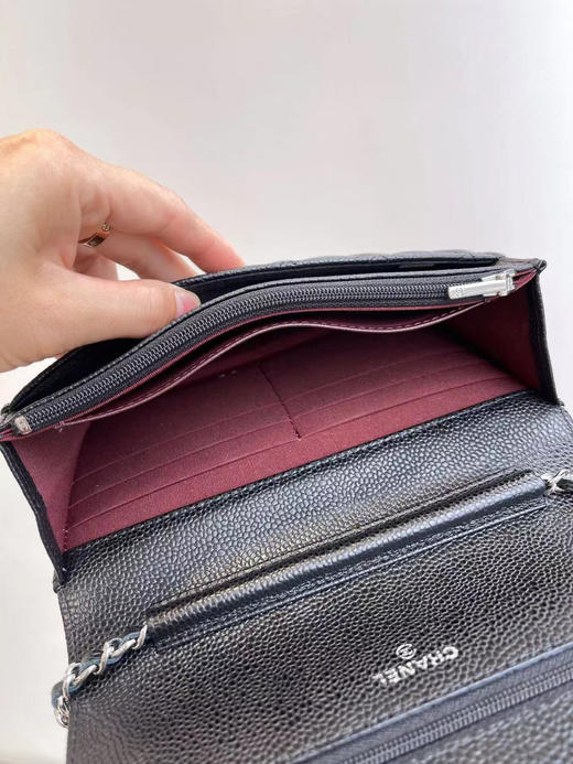 菱形格链条单肩斜挎包 尺寸：19X12X3.5cm 黑金。黑银。 自己备注 商品图5