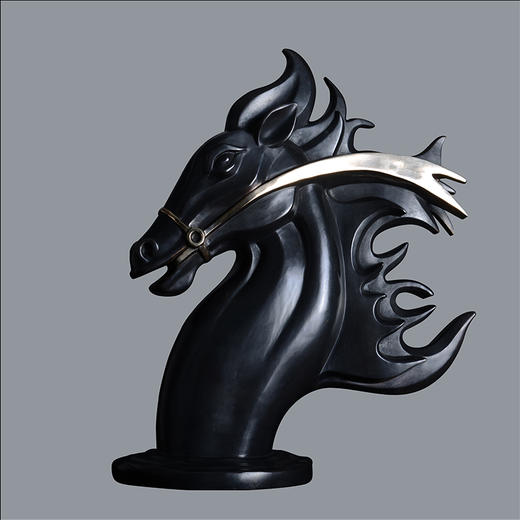 宇达青铜摆件 十二生肖马《自强不息》创意装饰 家居工艺摆件  高46.5cm 商品图0