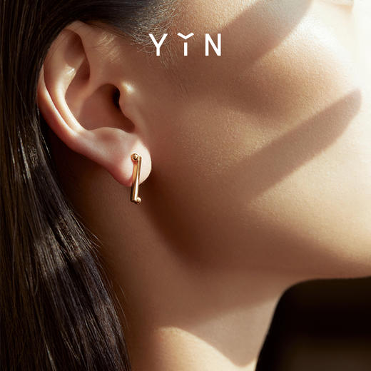 「一」太极一生二点线耳钉 商品图2