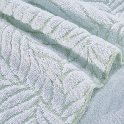 森林物语提花-悦生活方巾/绿2条装 商品图2