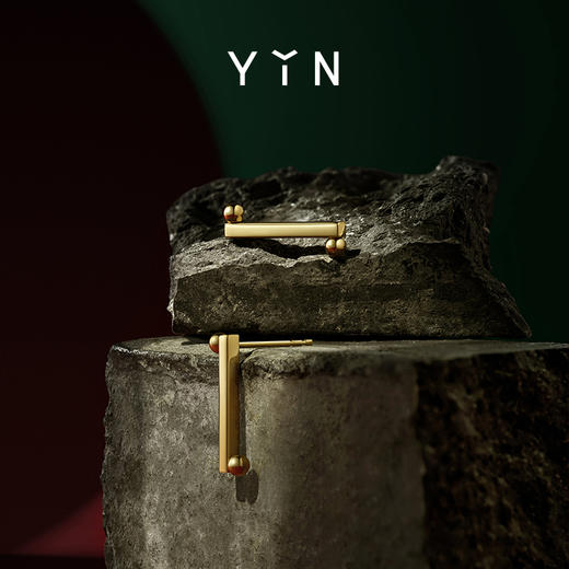 「一」太极一生二点线耳钉 商品图8