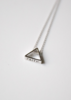 项链 I 原创设计 信.望.爱.纯银 三面立体 三角吊坠 几何项链 简约百搭素银 商品缩略图2
