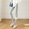 2021款秋冬加绒打底外穿保暖裤紧身小脚灰色3色可选螺纹显瘦羊羔绒加厚保暖 商品缩略图9
