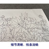 【有步骤、大彩图】郑玲玲横幅工笔花鸟画白描稿《雍容华贵》牡丹初学者临摹花鸟线稿ZL93 商品缩略图4
