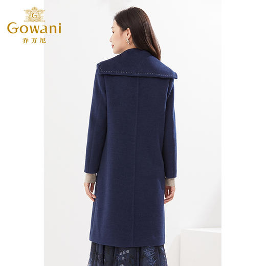 【100%绵羊毛】乔万尼冬新品双面呢大衣简洁设计款EI4A582 商品图3