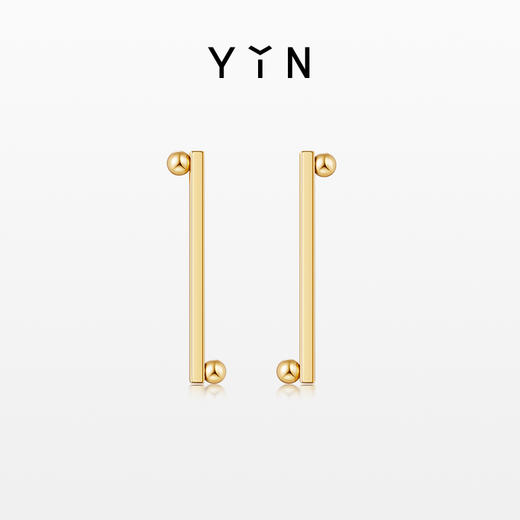 「一」太极一生二点线耳钉 商品图0