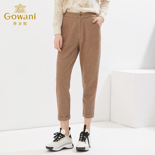 乔万尼秋冬新品加厚休闲裤弹力百搭长裤EI4F580 商品图1