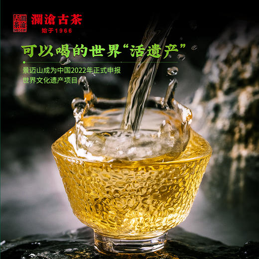 澜沧古茶2021年001大饼普洱茶生茶400g/饼 商品图1