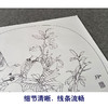 【有步骤、大彩图】郑玲玲工笔画白描底稿小品《硕果满枝头》石榴初学者临摹花鸟线稿ZL84 商品缩略图4