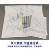 【有步骤、大彩图】郑玲玲工笔画白描底稿四条屏荷花图《荷塘鹭影》ZL99 商品缩略图1