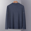 【加绒加厚】罗蒙秋冬保暖卫衣男士休闲学院风长袖套头T恤衫男 商品缩略图5