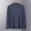 【加绒加厚】罗蒙秋冬保暖卫衣男士休闲学院风长袖套头圆领T恤衫 商品缩略图3