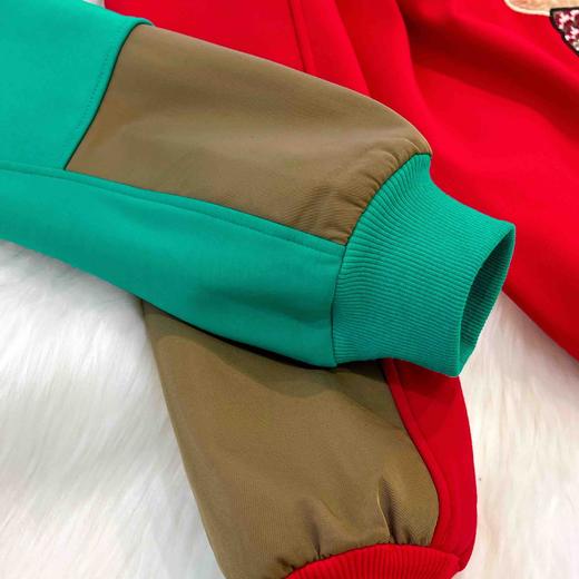 女士精工圣诞鹿加绒保暖阔版卫衣 商品图5