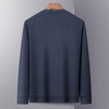 【加绒加厚】罗蒙秋冬保暖卫衣男士休闲学院风简约长袖T恤衫男 商品缩略图5