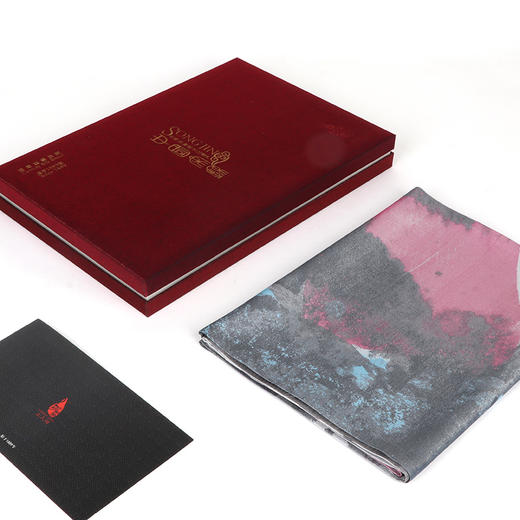 SAINTJOY/宋锦双面长巾 虹涧SCS19002 商品图4