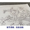 【有步骤、大彩图】郑玲玲工笔画白描底稿小品《飞花轻似梦》桃花黄鹂初学者临摹花鸟线稿ZL69 商品缩略图4
