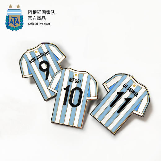阿根廷国 家队官方商品丨金球奖梅西纪念款徽章礼盒套装梅西球迷 商品图4