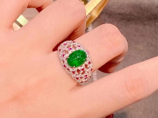 18K镶嵌祖母绿戒指 商品图2