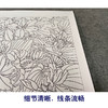 【有步骤、大彩图】郑玲玲横幅工笔画白描底稿《姹紫嫣红图》紫荆花初学者临摹花鸟线稿ZL94 商品缩略图4