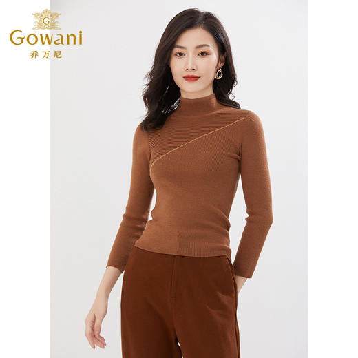 乔万尼冬新款羊毛针织衫保暖修身羊毛衫EI4M623 商品图2