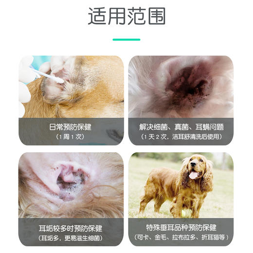 小宠耳净康50ml滴耳液 宠物洗耳液 清洁耳道 温和植物配方 商品图3