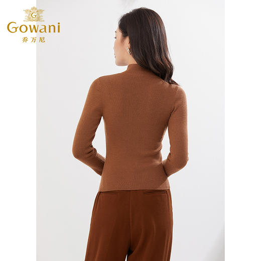 乔万尼冬新款羊毛针织衫保暖修身羊毛衫EI4M623 商品图3