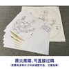 【有步骤、大彩图】郑玲玲工笔画白描底稿小品《硕果满枝头》石榴初学者临摹花鸟线稿ZL84 商品缩略图1