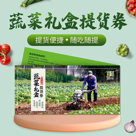 全年使用 蔬菜礼盒券 12种新鲜时令蔬菜新鲜现采  提货方便 京津冀包邮 商品图0