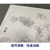 【有步骤、大彩图】郑玲玲工笔画白描底稿小品《春暖花开》桃花初学者临摹花鸟线稿ZL70 商品缩略图4