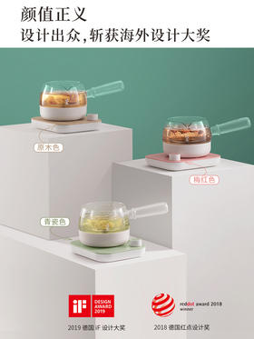 鸣盏煮茶器养生壶办公室多功能全自动小型迷你玻璃煮茶壶电热茶炉