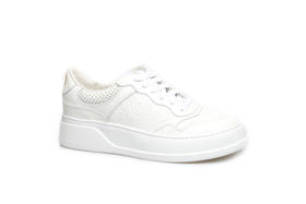 豪麟名鞋奥莱迪嘉女装牛皮革潮搭小白鞋DJYZA12WX015白色  原价1660元