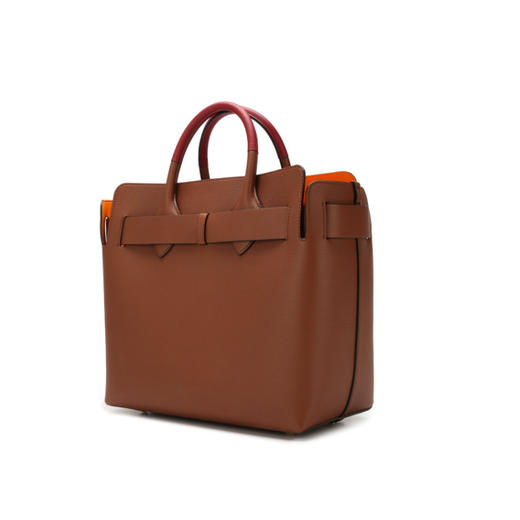 BURBERRY 巴宝莉 女士 The Belt - 中号皮革三粒铆钉装饰贝尔特包 棕色 8023000 A1363 商品图2