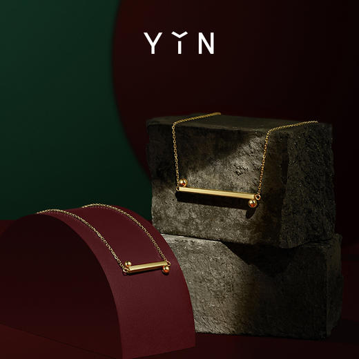 「一」太极一生二点线锁骨链 商品图4