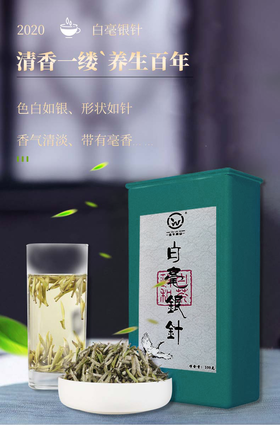言午林山 白毫银针2020春茶茶叶 100g